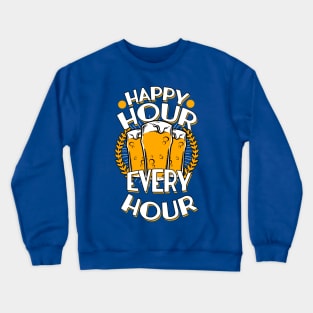 Beer Happy Hour Crewneck Sweatshirt